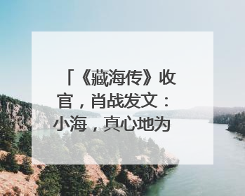 《藏海传》收官，肖战发文：小海，真心地为你开心！你看，有这么多人懂你！