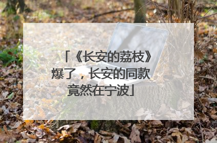 《长安的荔枝》爆了，长安的同款竟然在宁波