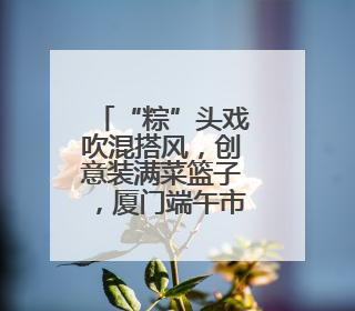 “粽”头戏吹混搭风，创意装满菜篮子，厦门端午市场花样十足