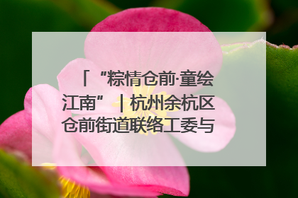 “粽情仓前·童绘江南”｜杭州余杭区仓前街道联络工委与辖区群众共度佳节