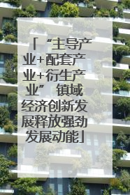 “主导产业+配套产业+衍生产业” 镇域经济创新发展释放强劲发展动能
