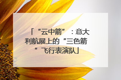 “云中箭”：意大利航展上的“三色箭”飞行表演队