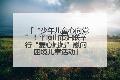 “少年儿童心向党”！平顶山市妇联举行“爱心妈妈”慰问困境儿童活动