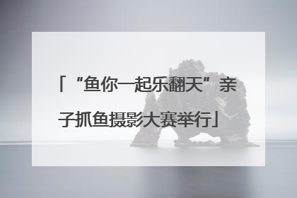 “鱼你一起乐翻天”亲子抓鱼摄影大赛举行