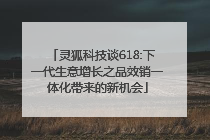 灵狐科技谈618:下一代生意增长之品效销一体化带来的新机会