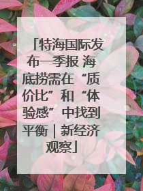 特海国际发布一季报 海底捞需在“质价比”和“体验感”中找到平衡｜新经济观察