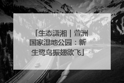 生态潇湘｜萱洲国家湿地公园：新生鹭鸟振翅欲飞