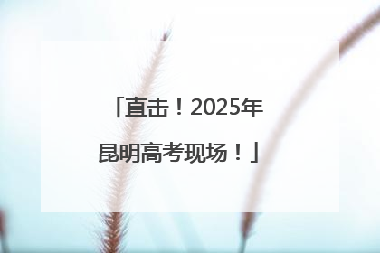 直击！2025年昆明高考现场！