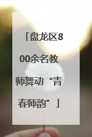 盘龙区800余名教师舞动“青春师韵”