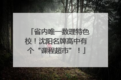 省内唯一数理特色校！沈阳名牌高中有个“课程超市”！