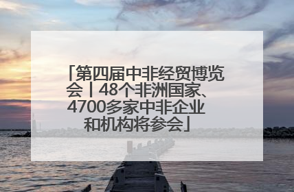 第四届中非经贸博览会丨48个非洲国家、4700多家中非企业和机构将参会