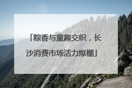 粽香与童趣交织，长沙消费市场活力爆棚