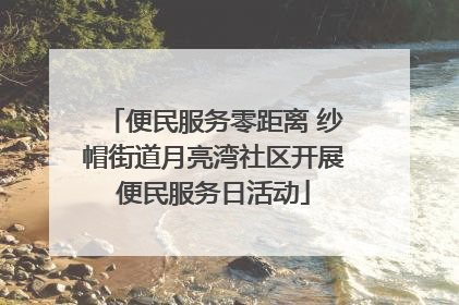 便民服务零距离 纱帽街道月亮湾社区开展便民服务日活动