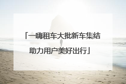 一嗨租车大批新车集结 助力用户美好出行