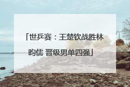 世乒赛：王楚钦战胜林昀儒 晋级男单四强