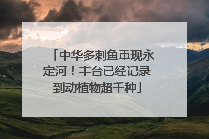 中华多刺鱼重现永定河！丰台已经记录到动植物超千种