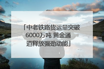 中老铁路货运量突破6000万吨 黄金通道释放强劲动能