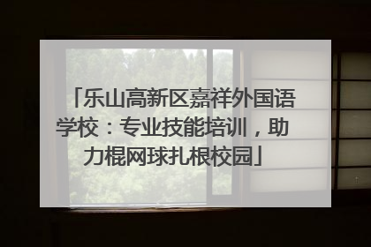 乐山高新区嘉祥外国语学校：专业技能培训，助力棍网球扎根校园