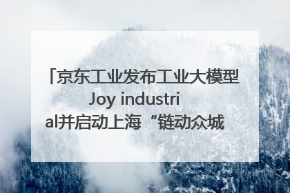 京东工业发布工业大模型Joy industrial并启动上海“链动众城 万亿降本”计划