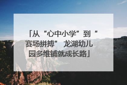 从“心中小学”到“赛场拼搏” 龙湖幼儿园多维铺就成长路