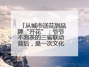从城市送花到品牌“开花”：爷爷不泡茶的三省联动背后，是一次文化共振式扩张