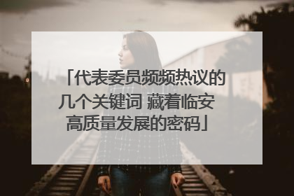 代表委员频频热议的几个关键词 藏着临安高质量发展的密码