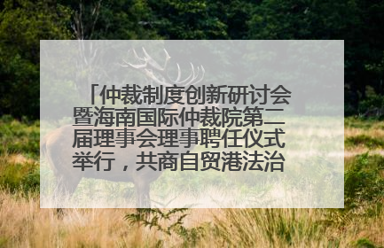 仲裁制度创新研讨会暨海南国际仲裁院第二届理事会理事聘任仪式举行，共商自贸港法治建设新路径