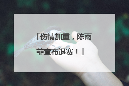 伤情加重，陈雨菲宣布退赛！