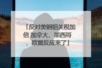 反对美钢铝关税加倍 加拿大、墨西哥、欧盟反应来了