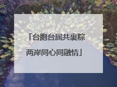 台胞台属共裹粽 两岸同心同融情