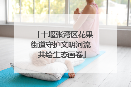 十堰张湾区花果街道守护文明河流 共绘生态画卷
