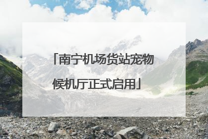南宁机场货站宠物候机厅正式启用