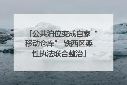公共泊位变成自家“移动仓库” 铁西区柔性执法联合整治