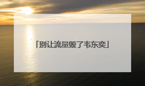 别让流量毁了韦东奕