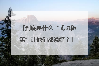 到底是什么“武功秘籍”让他们都说好？