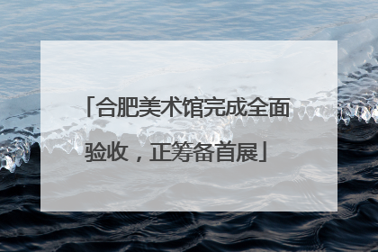 合肥美术馆完成全面验收，正筹备首展