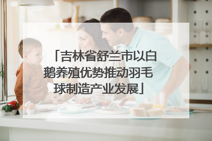 吉林省舒兰市以白鹅养殖优势推动羽毛球制造产业发展