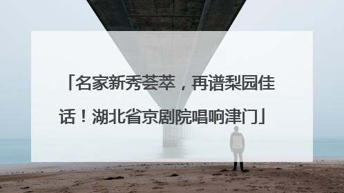 名家新秀荟萃，再谱梨园佳话！湖北省京剧院唱响津门