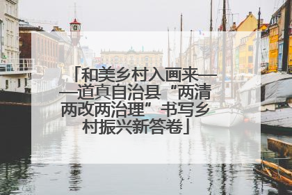和美乡村入画来——道真自治县“两清两改两治理”书写乡村振兴新答卷