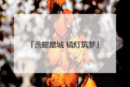 善耀星城 橘灯筑梦