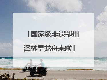 国家级非遗鄂州泽林旱龙舟来啦