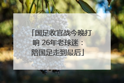 国足收官战今晚打响 26年老球迷：陪国足走到最后