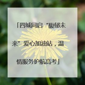 四城同启“馥郁未来”爱心加油站，温情服务护航高考