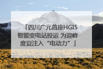 四川广元首座HGIS智能变电站投运 为迎峰度夏注入“电动力”