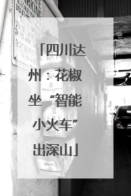 四川达州：花椒坐“智能小火车”出深山