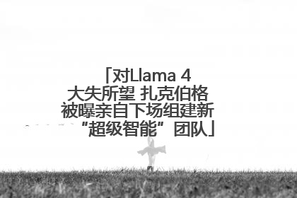 对Llama 4大失所望 扎克伯格被曝亲自下场组建新“超级智能”团队