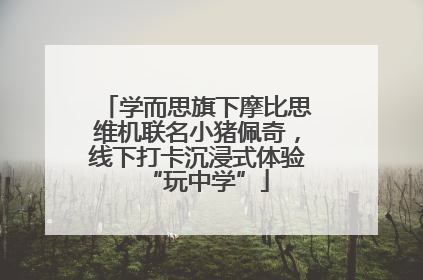 学而思旗下摩比思维机联名小猪佩奇，线下打卡沉浸式体验“玩中学”