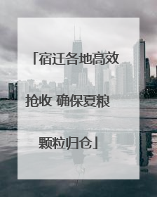 宿迁各地高效抢收 确保夏粮颗粒归仓