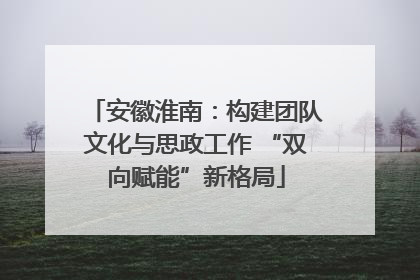 安徽淮南：构建团队文化与思政工作 “双向赋能”新格局