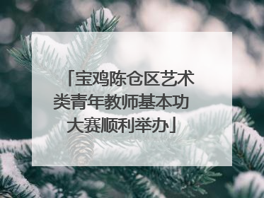宝鸡陈仓区艺术类青年教师基本功大赛顺利举办